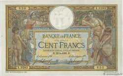 100 Francs LUC OLIVIER MERSON sans LOM FRANCE  1916 F.23.08 TB