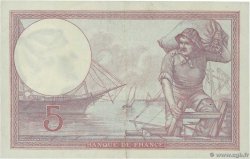 5 Francs FEMME CASQUÉE FRANKREICH  1927 F.03.11 fVZ