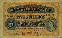 5 Shillings ÁFRICA ORIENTAL BRITÁNICA  1953 P.33 BC