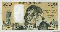 500 Francs PASCAL FRANCE  1989 F.71.41 TTB