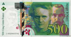 500 Francs PIERRE ET MARIE CURIE FRANCIA  1995 F.76.02