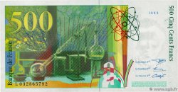 500 Francs PIERRE ET MARIE CURIE FRANCE  1995 F.76.02 SUP