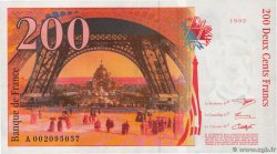 200 Francs EIFFEL FRANCE  1995 F.75.01 XF