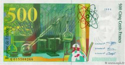 500 Francs PIERRE ET MARIE CURIE FRANCE  1994 F.76.01 TTB+