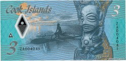 3 Dollars Remplacement COOK ISLANDS  2021 P.11r UNC