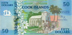 50 Dollars COOK ISLANDS  1992 P.10a AU