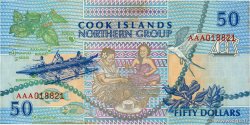 50 Dollars COOK INSELN  1992 P.10a fST