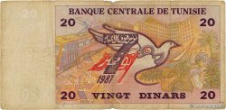 20 Dinars TUNISIE  1992 P.88 B