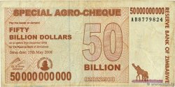 50 Billion Dollars ZIMBABWE  2008 P.63 MB