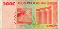 100 Millions Dollars ZIMBABWE  2008 P.80 TB