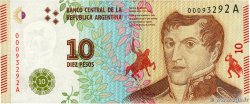 10 Pesos ARGENTINA  2016 P.360 UNC