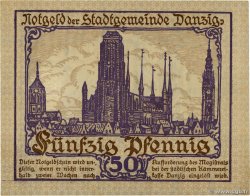 50 Pfennig DANZIG  1919 P.11 AU-
