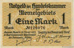 1 Mark MEMEL  1922 P.02 SUP