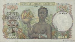 100 Francs FRENCH WEST AFRICA  1950 P.40 VF+