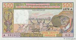500 Francs STATI AMERICANI AFRICANI  1979 P.105Aa