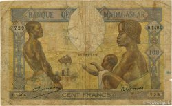 100 Francs MADAGASCAR  1948 P.040 G