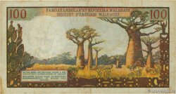 100 Francs - 20 Ariary MADAGASCAR  1966 P.057a BC