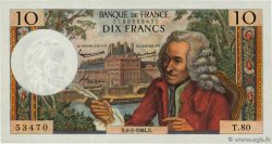 10 Francs VOLTAIRE FRANCE  1964 F.62.08 VF