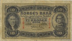 10 Kroner NORVÈGE  1943 P.08c