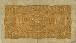 10 Kroner NORVÈGE  1943 P.08c RC+