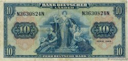 10 Deutsche Mark GERMAN FEDERAL REPUBLIC  1949 P.16a F