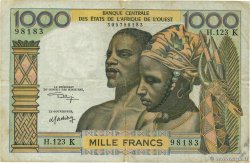 1000 Francs STATI AMERICANI AFRICANI  1974 P.703Kl