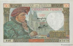 50 Francs JACQUES CŒUR FRANCIA  1941 F.19.12 AU+