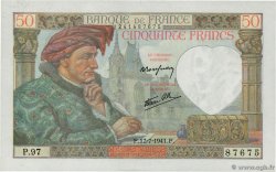 50 Francs JACQUES CŒUR FRANCE  1941 F.19.12 AU
