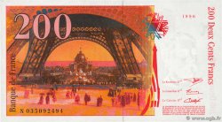 200 Francs EIFFEL FRANCIA  1996 F.75.02 q.FDC