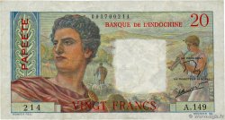 20 Francs TAHITI  1963 P.21c TB