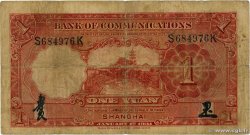 1 yuan CHINA Shanghaï 1931 P.0148b RC+