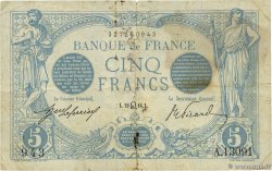5 Francs BLEU FRANCIA  1916 F.02.41 BC