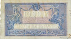 1000 Francs BLEU ET ROSE FRANCE  1919 F.36.34 VF