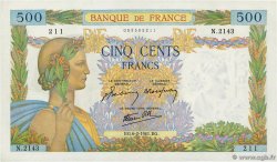 500 Francs LA PAIX FRANCIA  1941 F.32.14