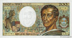 200 Francs MONTESQUIEU FRANKREICH  1982 F.70.02