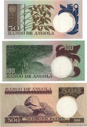 50, 100 et 500 Escudos Lot ANGOLA  1973 P.105 au P.107 SC+