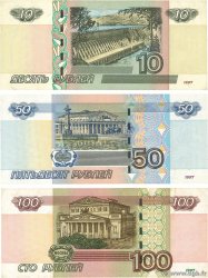 10 à 100 Roubles Lot RUSSIA  2004 P.268c, P.269c et P.270c XF