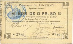 50 Centimes FRANCE Regionalismus und verschiedenen  1915 JP.02-2185 SS