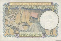 5 Francs FRENCH WEST AFRICA  1941 P.25 XF