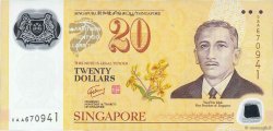 20 Dollars Commémoratif SINGAPOUR  2007 P.53