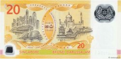 20 Dollars Commémoratif SINGAPORE  2007 P.53 FDC