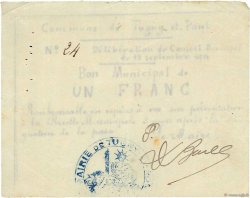 1 Franc FRANCE Regionalismus und verschiedenen  1914 JP.02-2298 SS