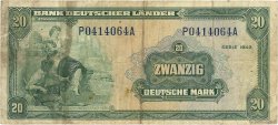 20 Deutsche Mark GERMAN FEDERAL REPUBLIC  1949 P.17a S