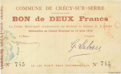 2 Francs FRANCE Regionalismus und verschiedenen  1915 JP.02-0534 SS
