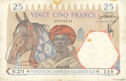 25 Francs FRENCH WEST AFRICA  1936 P.22 F