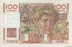 100 Francs JEUNE PAYSAN FRANCE  1946 F.28.09 AU-