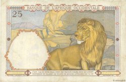 25 Francs FRENCH WEST AFRICA  1938 P.22 VF