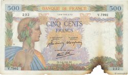 500 Francs LA PAIX FRANKREICH  1944 F.32.46