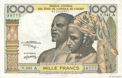1000 Francs ESTADOS DEL OESTE AFRICANO  1973 P.103Ak