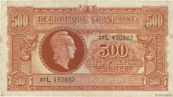 500 Francs MARIANNE fabrication anglaise FRANKREICH  1945 VF.11.01